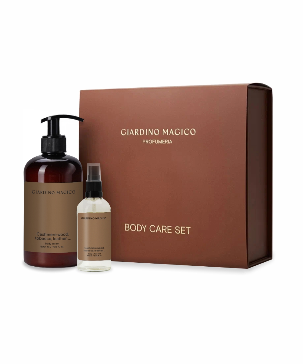 Body care set № 4 Cashmere wood, tobacco, leather, ...