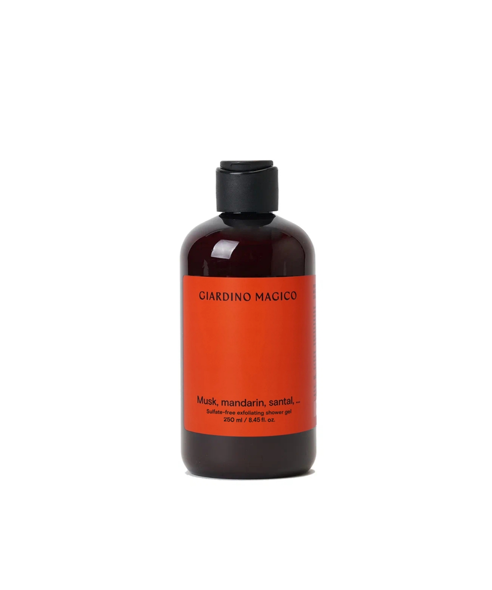картинка Гель для душа бессульфатный с микрогранулами кремния Musk, mandarin, santal, …    (250 мл) от магазина Одежда+