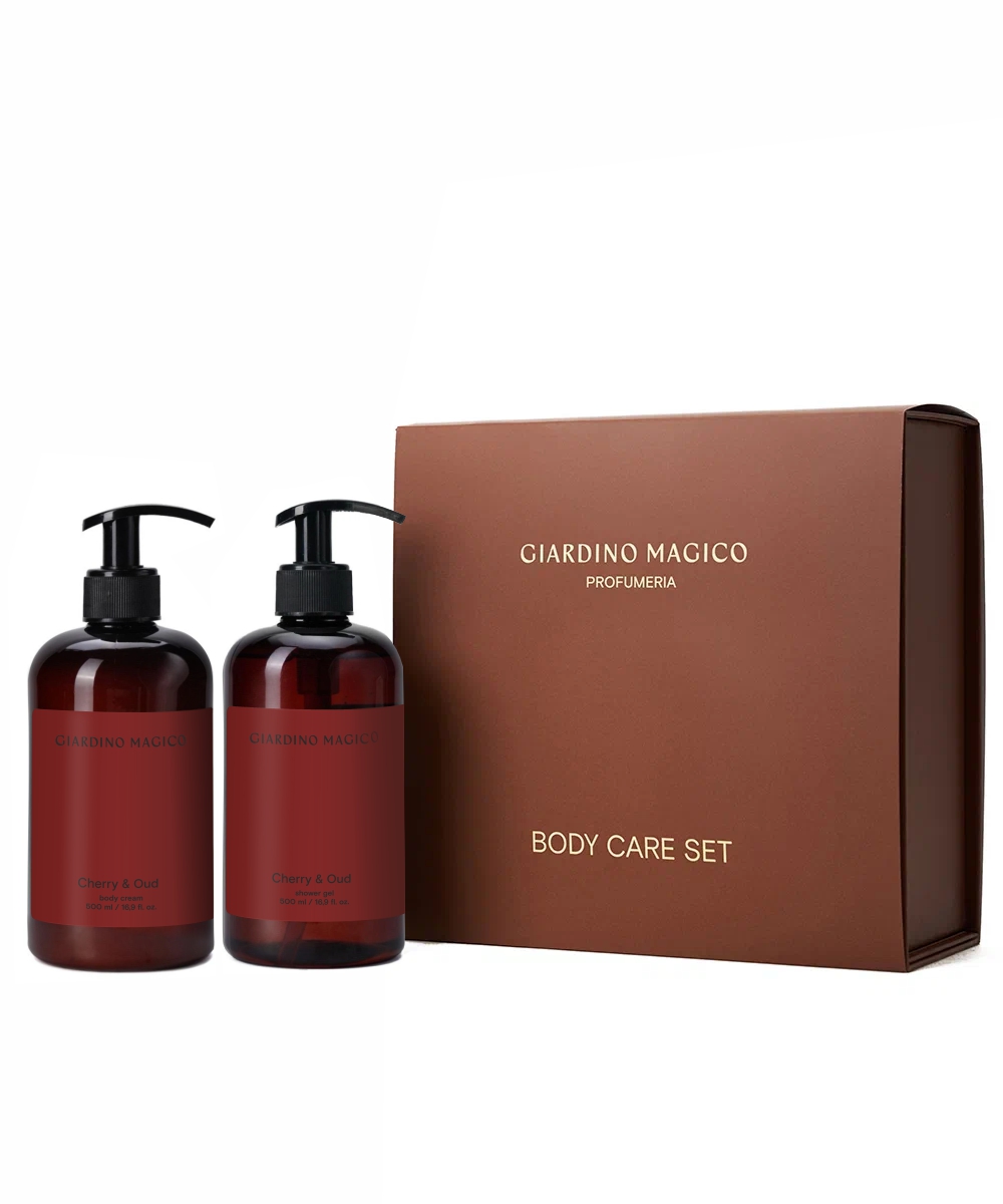 картинка Body care set № 2 Cherry & Oud от магазина Одежда+