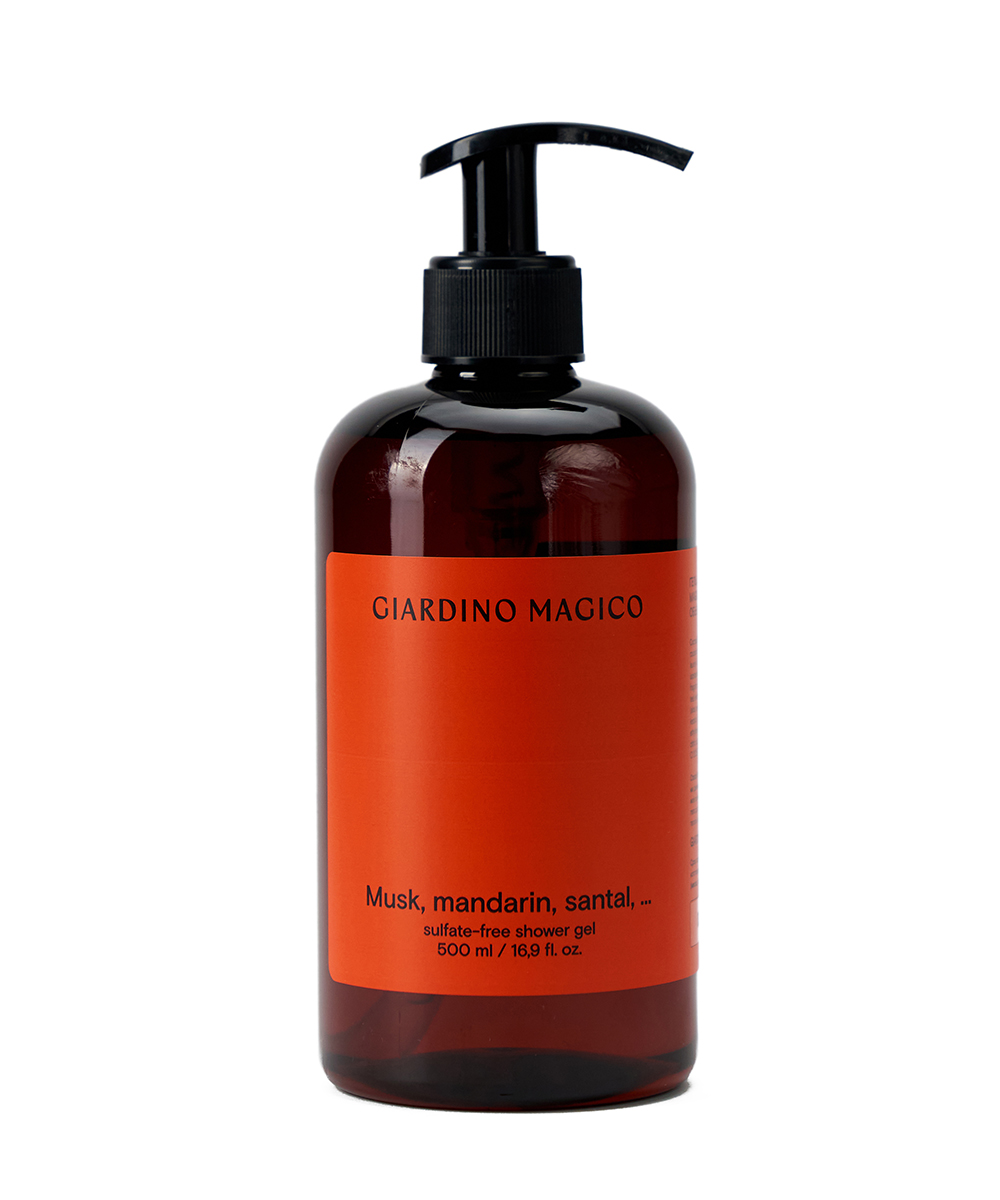 картинка Гель для душа бессульфатный Musk, mandarin, santal, ... (500 мл) от магазина Одежда+